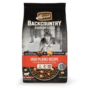 Best Merrick Backcountry Raw Infused Grain Free High Plains Recipe Dry Dog Food - Pet Home | The Perfect Pet Supplies Shopping Experience Dogs