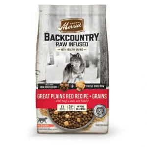 Store Merrick Backcountry Raw Infused with Healthy Grains Great Plains Red Recipe Dry Dog Food - Pet Home | The Perfect Pet Supplies Shopping Experience Shop All
