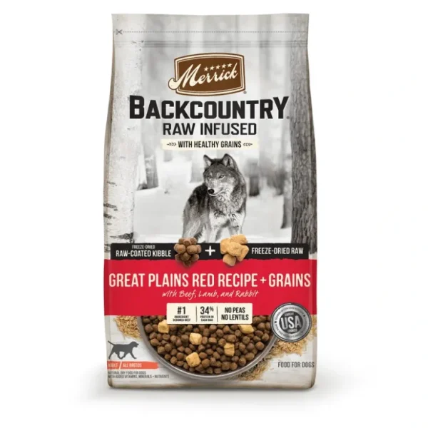 Store Merrick Backcountry Raw Infused with Healthy Grains Great Plains Red Recipe Dry Dog Food - Pet Home | The Perfect Pet Supplies Shopping Experience Shop All