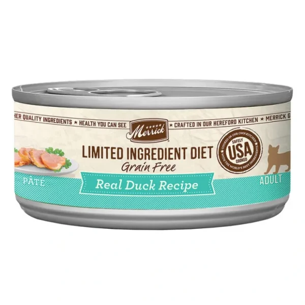 Clearance Merrick, CAT LID Real Duck Recipe 5 oz - Wet Cat Food - Pet Home | The Perfect Pet Supplies Shopping Experience Cats
