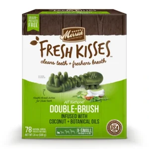 New Merrick Fresh Kisses Dog Dental Treats Coconut Plus Botanical Oils Recipe Dog Treats for Toy Breeds - Pet Home | The Perfect Pet Supplies Shopping Experience Pet Toys