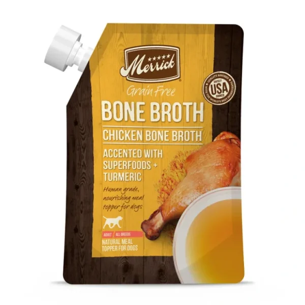 Outlet Merrick Grain Free Chicken Bone Broth Wet Dog Food Topper - Pet Home | The Perfect Pet Supplies Shopping Experience Cats