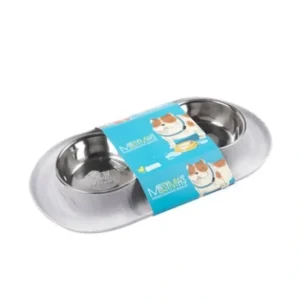 Fashion Messy Mutts Double Feeder Marble - Pet Home | The Perfect Pet Supplies Shopping Experience Cats