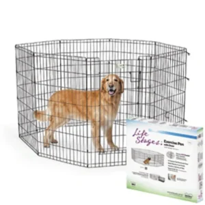 Best Mid West Black Exercise Pen 42" with Door - Pet Home | The Perfect Pet Supplies Shopping Experience Shop All