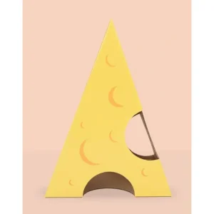 Sale Monster Cheese Wedge - Cardboard Box Playhouse - Pet Home | The Perfect Pet Supplies Shopping Experience Pet Toys