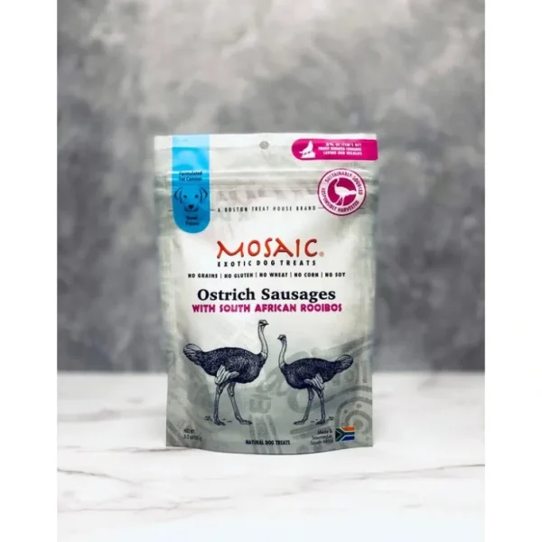 Cheap Mosaic South African Ostrich Sausages Infused with Rooibos, 3 oz - Pet Home | The Perfect Pet Supplies Shopping Experience Dogs