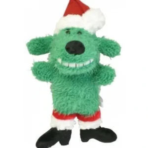 Online Multipet Christmas Loofa Dog - Mini Green 15Cm - Pet Home | The Perfect Pet Supplies Shopping Experience Pet Toys
