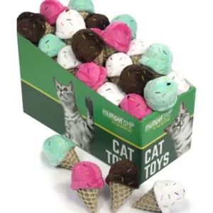 Flash Sale MULTIPET ICE CREAM CONE W/CATNIP - Pet Home | The Perfect Pet Supplies Shopping Experience Pet Toys