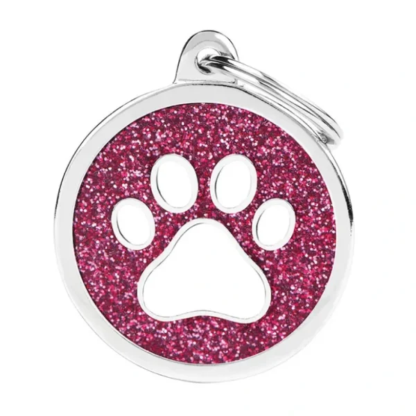Store MyFamily, Glitter - Pink w/ White Paw - Pet Home | The Perfect Pet Supplies Shopping Experience Shop All