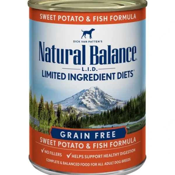 Store Natural Balance L.I.D. Limited Ingredient Diets Fish and Sweet Potato Canned Dog Food - Pet Home | The Perfect Pet Supplies Shopping Experience Shop All
