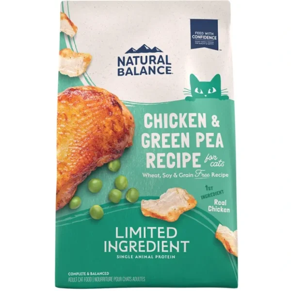 New Natural Balance, Limited Ingredient Dry Cat Formula, Green Pea & Chicken - Pet Home | The Perfect Pet Supplies Shopping Experience Cats
