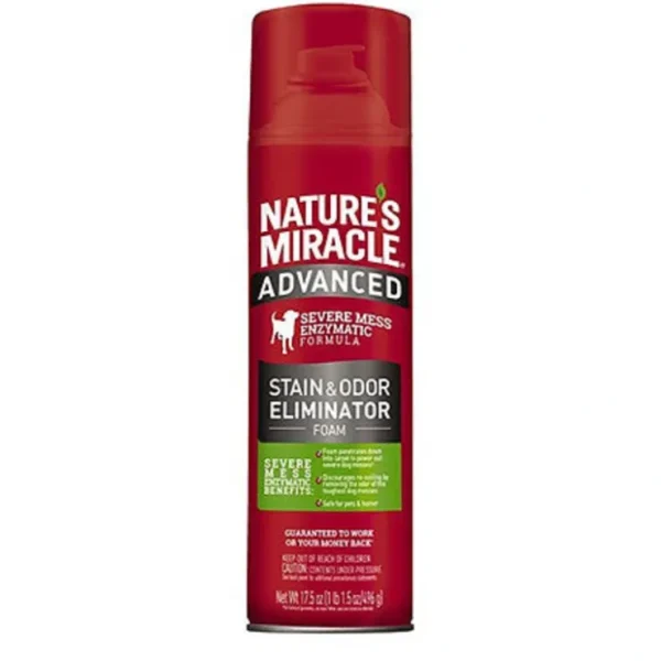 Best Sale Nature's Miracle - Advanced Stain and Odor Eliminator Foam for Dogs, 17.5oz - Pet Home | The Perfect Pet Supplies Shopping Experience Dogs