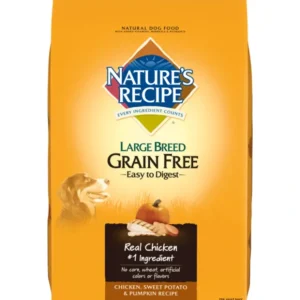 Shop Nature's Recipe Large Breed Grain Free Chicken, Sweet Potato &Pumpkin Dry Dog Food - Pet Home | The Perfect Pet Supplies Shopping Experience Dogs