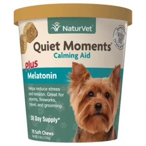 Best NaturVet Quiet Moments Dog Calming Aid Soft Chews (70 Count) - Pet Home | The Perfect Pet Supplies Shopping Experience Shop All