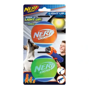 New Nerf Dog, LED TPR Tennis Ball - 2 pk - Pet Home | The Perfect Pet Supplies Shopping Experience Pet Toys