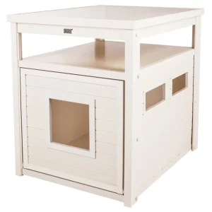 Best New Age Pet, LitterLoo Litter Box Cover - End Table - Antique White - Pet Home | The Perfect Pet Supplies Shopping Experience Shop All