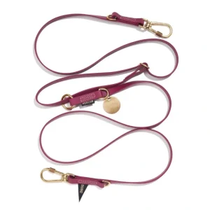 Discount New! Water Resistant Adjustable 7ft Leash, Berry | Found My Animal - Pet Home | The Perfect Pet Supplies Shopping Experience Dogs