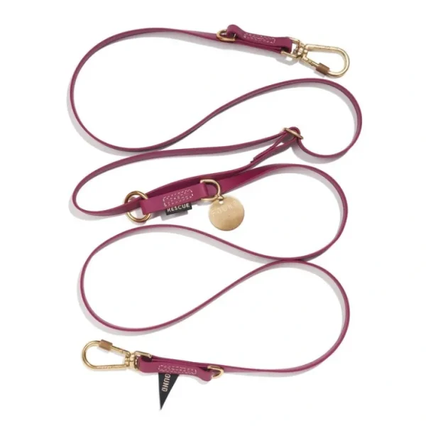 Discount New! Water Resistant Adjustable 7ft Leash, Berry | Found My Animal - Pet Home | The Perfect Pet Supplies Shopping Experience Dogs