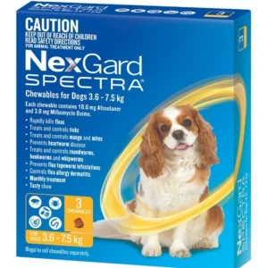 Cheap Nexgard Spectra for dogs 3.6- 7.5 kg Yellow 3 pack for Small dogs - Pet Home | The Perfect Pet Supplies Shopping Experience Dogs