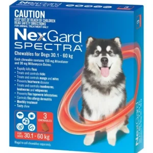 Discount Nexgard Spectra for dogs 30-60 kg Red 3 pack for Extra Large dogs - Pet Home | The Perfect Pet Supplies Shopping Experience Dogs