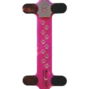 Best Nite Ize Nite Dawg Light-Up Cover 6-3/4 In. Pink Urethane Dog Collar - Pet Home | The Perfect Pet Supplies Shopping Experience Shop All