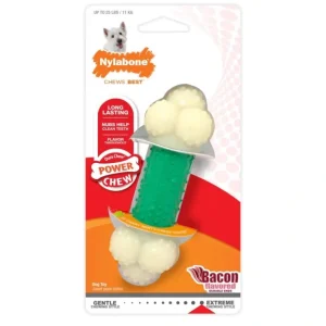 Hot Nylabone DuraChew Double Action Chew Bacon Flavor Dog Toy - Pet Home | The Perfect Pet Supplies Shopping Experience Pet Toys