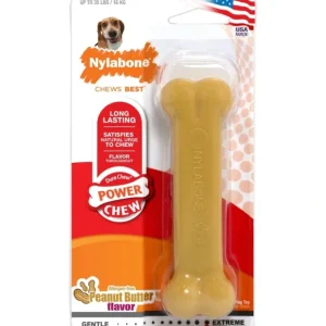Shop Nylabone Power Chew Durable Dog Toy Peanut Butter - Pet Home | The Perfect Pet Supplies Shopping Experience Pet Toys