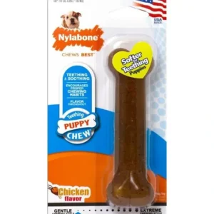 Online Nylabone Puppy Bone Chicken Wolf Chew - Pet Home | The Perfect Pet Supplies Shopping Experience Pet Toys
