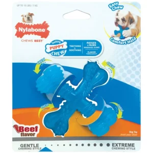 Cheap Nylabone, Puppy Dura X Bone - Beef - Small - Pet Home | The Perfect Pet Supplies Shopping Experience Pet Toys