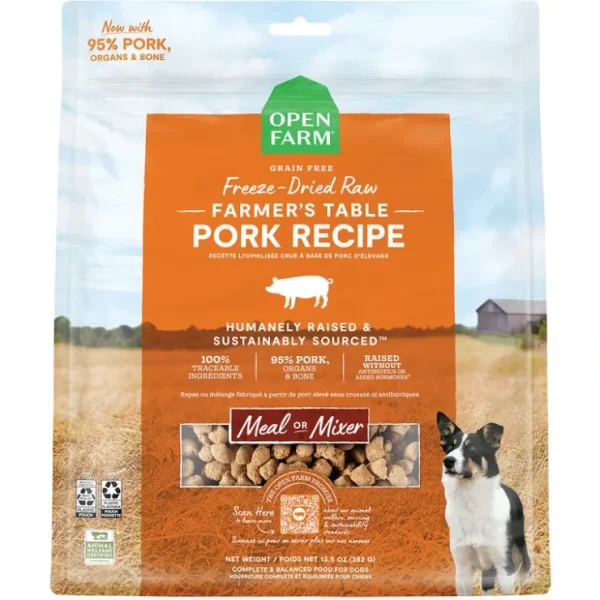 Best Open Farm, Farmer's Table Pork Freeze Dried Raw Dog Food - Pet Home | The Perfect Pet Supplies Shopping Experience Shop All