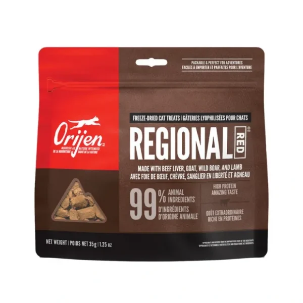 Best Orijen, Feline, Freeze Dried Treat - Regional Red - 35 g - Freeze Dried Cat Treat - Pet Home | The Perfect Pet Supplies Shopping Experience Shop All