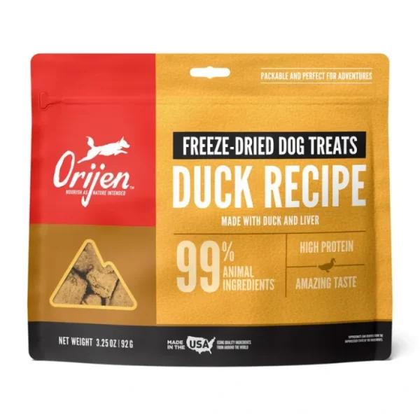 Sale ORIJEN Freeze Dried Free Run Duck Dog Treats - Pet Home | The Perfect Pet Supplies Shopping Experience Dogs