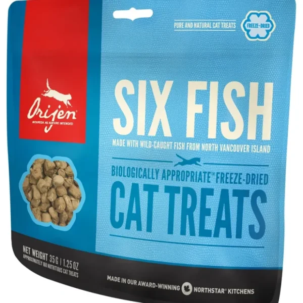 Store Orijen Freeze-Dried Six Fish Cat Treats - Pet Home | The Perfect Pet Supplies Shopping Experience Shop All
