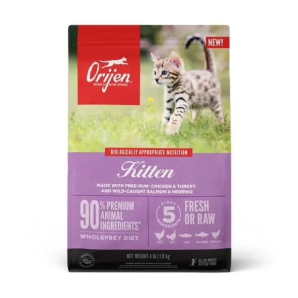 New ORIJEN Grain-Free Kitten Recipe Dry Cat Food - Pet Home | The Perfect Pet Supplies Shopping Experience Cats