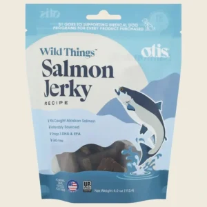 Shop Otis Wild Things Salmon Recipe Jerky For Dogs (4 oz) - Pet Home | The Perfect Pet Supplies Shopping Experience Dogs