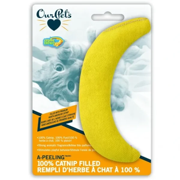 Shop OurPets A-Peeling Banana Catnip Filled Toy - Pet Home | The Perfect Pet Supplies Shopping Experience Pet Toys