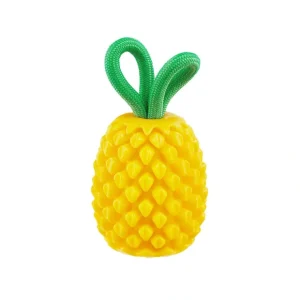 Outward Hound Dental Pineapple Dental Chew Toy and Interactive Treat Stuffer for Dogs (Yellow) - Pet Home | The Perfect Pet Supplies Shopping Experience Hot