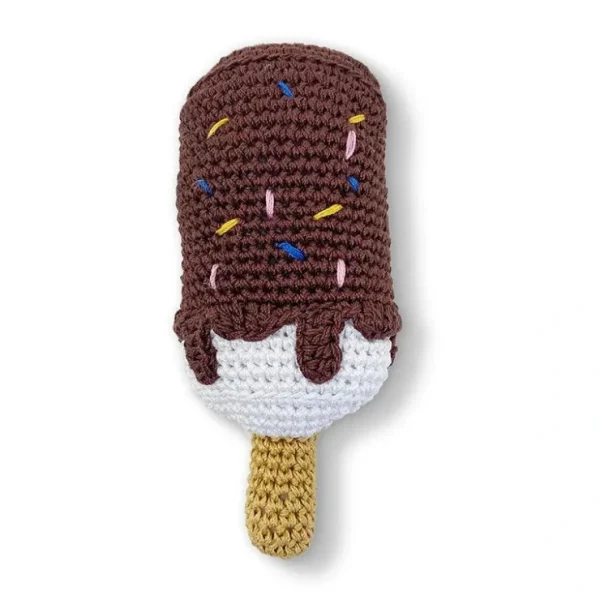 PAWer Squeaky Knit Toy - Chocolate Pop - Pet Home | The Perfect Pet Supplies Shopping Experience Cheap