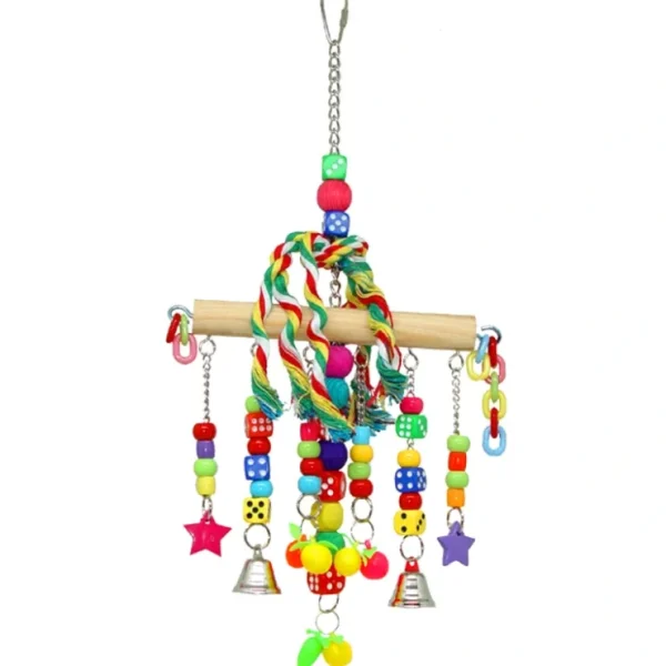 Pet Shop Direct - Birdie Large Hanger with Beads/Dice/Plastic Chain - Pet Home | The Perfect Pet Supplies Shopping Experience Store