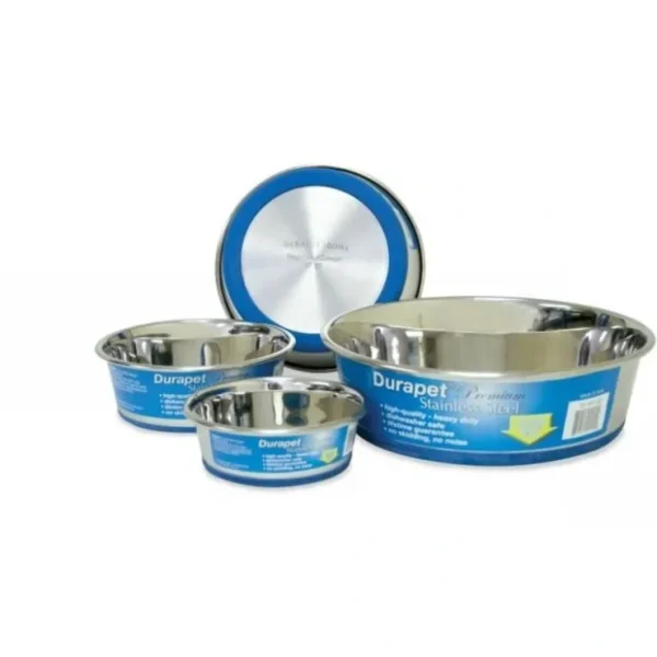 Best Pet Shop Direct - DuraPet Premium Stainless Steel Bowl 2.75Litre - Pet Home | The Perfect Pet Supplies Shopping Experience Shop All