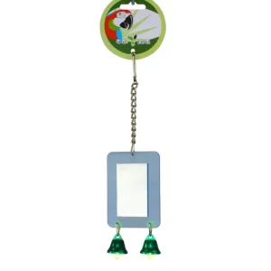 Pet Shop Direct - Green Parrot Toy ACRYLIC MIRROR & BELL - Pet Home | The Perfect Pet Supplies Shopping Experience Flash Sale