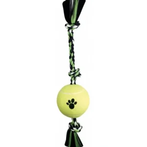 Pet Shop Direct - Mammoth Flossy Chews Knot Rope Tug XLarge with 6" Tennis Ball - Pet Home | The Perfect Pet Supplies Shopping Experience Fashion