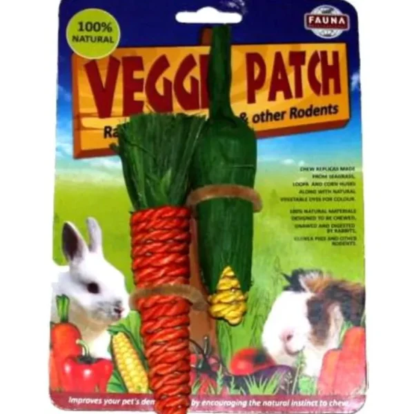 Pet Shop Direct - Veggie Patch Double Carrot/Corn Chew Pack Large - Pet Home | The Perfect Pet Supplies Shopping Experience New