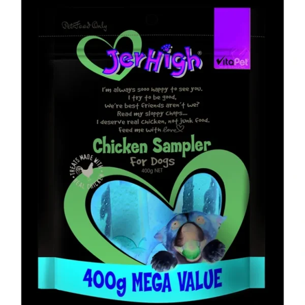 Pet Shop Direct - Vitapet JerHigh Chicken Sampler Variety Pack 400g - Pet Home | The Perfect Pet Supplies Shopping Experience Cheap
