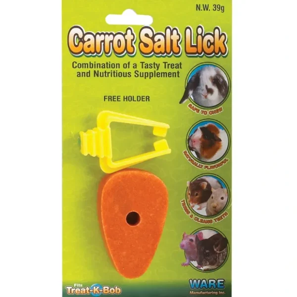 Pet Shop Direct - Ware Critter Carrot Salt Lick 39g 1pc - Pet Home | The Perfect Pet Supplies Shopping Experience Cheap