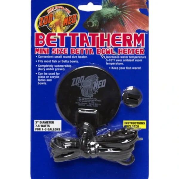 Pet Shop Direct - Zoo Med Bettatherm Mini Size Betta Bowl Heater - Pet Home | The Perfect Pet Supplies Shopping Experience New