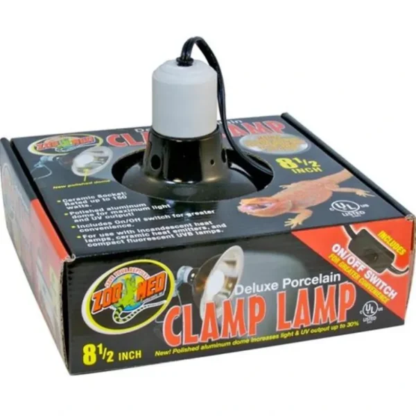 Pet Shop Direct - Zoo Med Deluxe Porcelain Clamp Lamp 8.5" - Pet Home | The Perfect Pet Supplies Shopping Experience Best Sale
