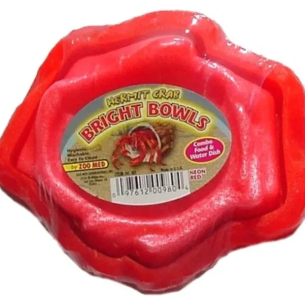 Pet Shop Direct - Zoo Med Hermit Crab Bright Bowls Neon Red - Pet Home | The Perfect Pet Supplies Shopping Experience Best