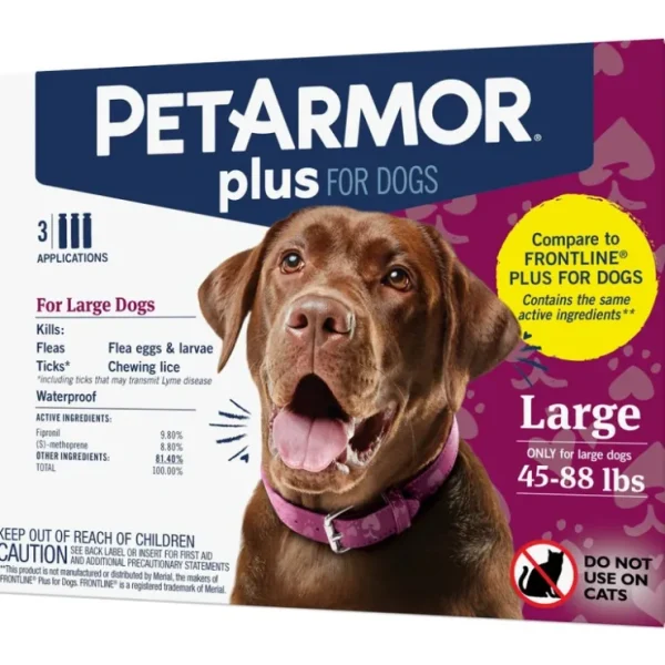 PetArmor Plus Flea &Tick Spot Treatment for Dogs 45-88 lbs - Pet Home | The Perfect Pet Supplies Shopping Experience Clearance