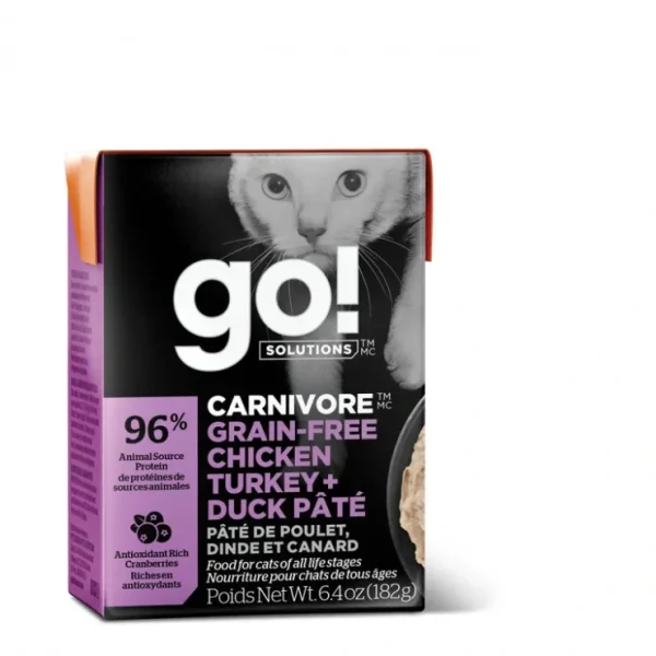 Petcurean Go! Carnivore Grain Free Chicken, Turkey &Duck Pate Wet Cat Food - Pet Home | The Perfect Pet Supplies Shopping Experience Store